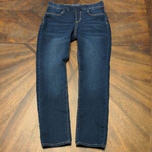 Old Navy Girls Skinny Jeans Size 10-12 Regular Dark Wash Pull-On Jeggings
